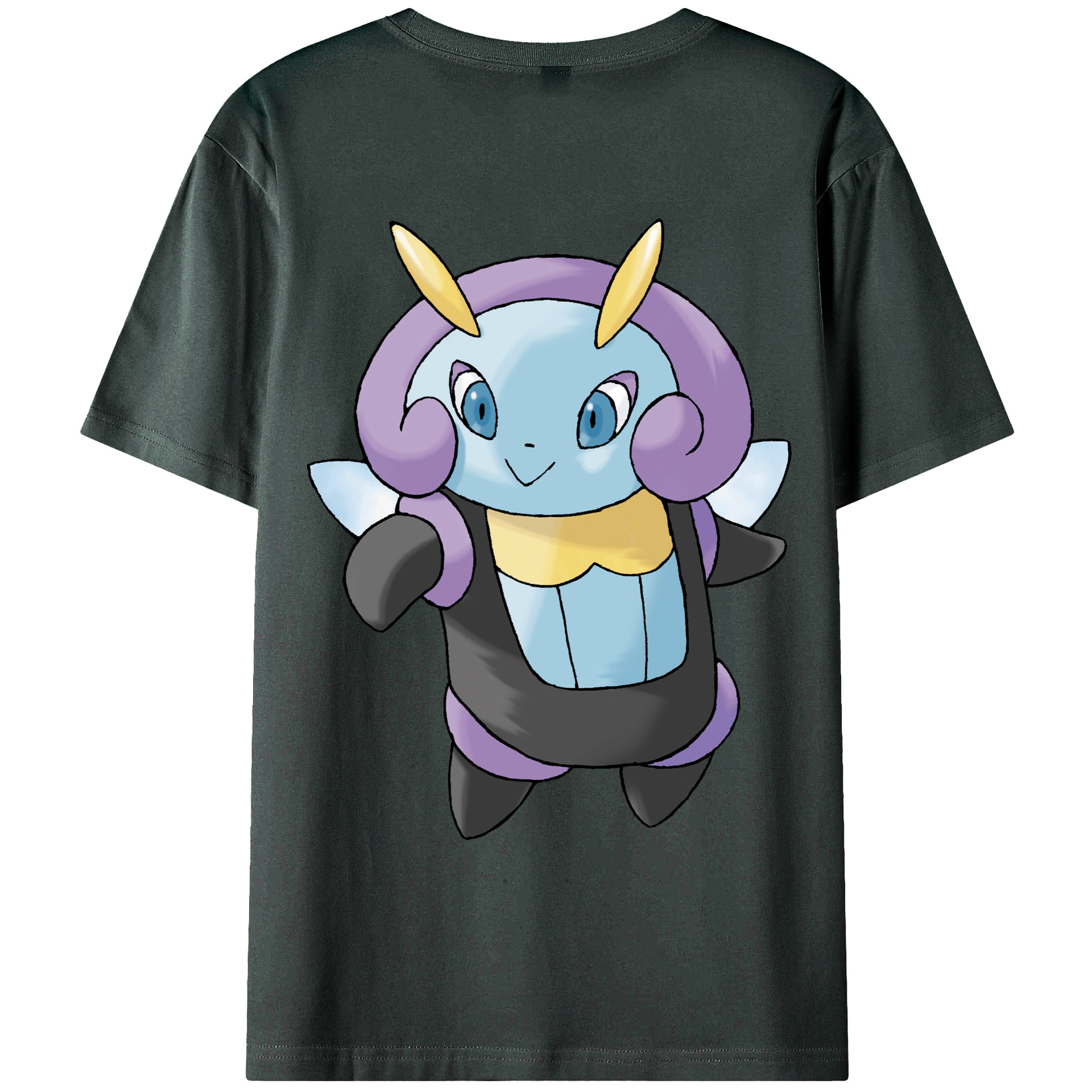 （画像用） ポケットモンスター Pokémon 綿100％ メンズ半袖Tシャツ（バックプリント） 通気性